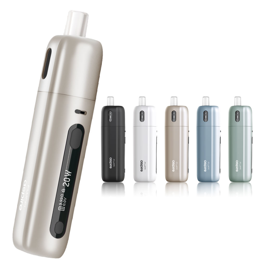 電子タバコ ベイプ スターターキット 本体 Aspire Fluffi リキッド おすすめ コンパクト スリム 小型 アスパイア フラッフィー タール ニコチン0 禁煙 電子煙草 |  | 02