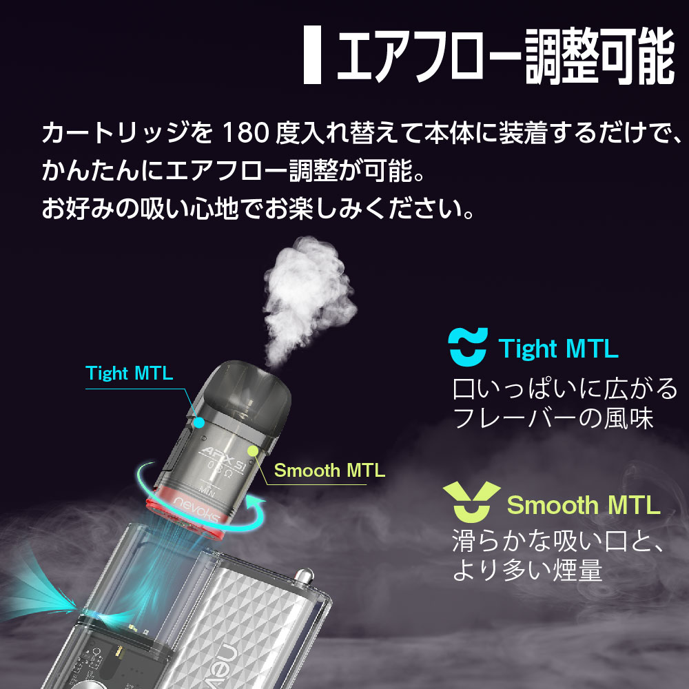 Nevoks APX C1 電子タバコ ベイプ 本体 VAPE ベイプ 電子タバコ スターターキット おすすめ タール ニコチン0 禁煙 電子たばこ  最新 ネボックス : cg-vap11nevo102 : デジモク - 通販 - Yahoo!ショッピング