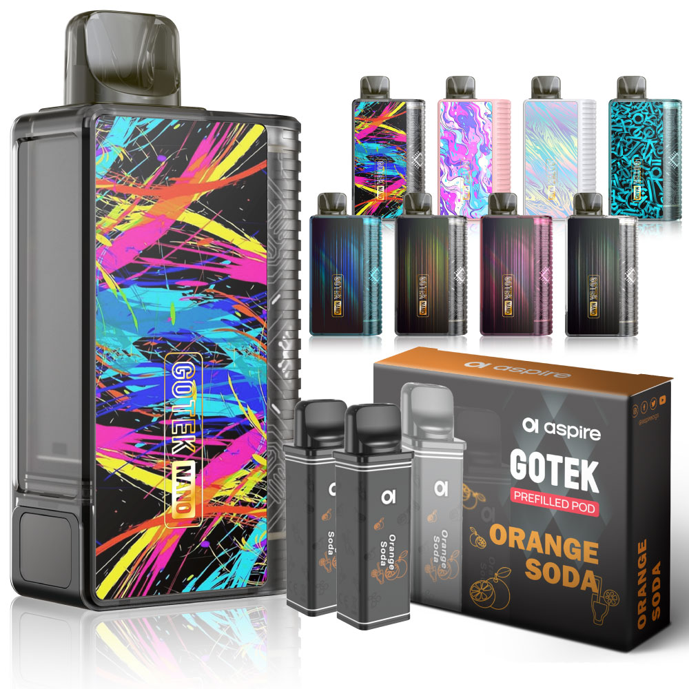 Aspire GOTEK Nano 持ち運び シーシャ 電子タバコ ベイプ Aspire GOTEK Nano 持ち運び シーシャ 電子タバコ ベイプ