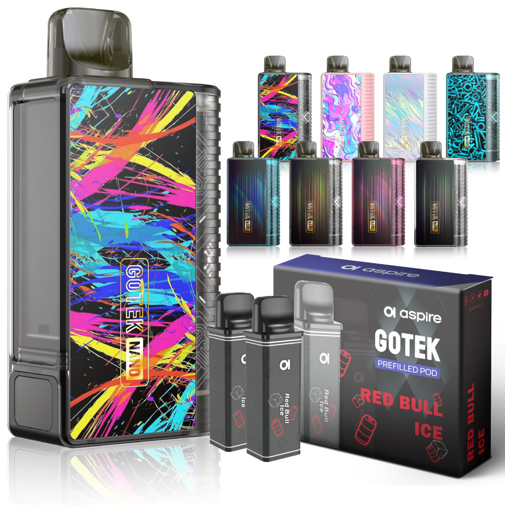 【新品】Nanosmoke One Pro シーシャ本体 Aspire GOTEK Nano 持ち運び シーシャ 電子タバコ ベイプ 使い捨て POD