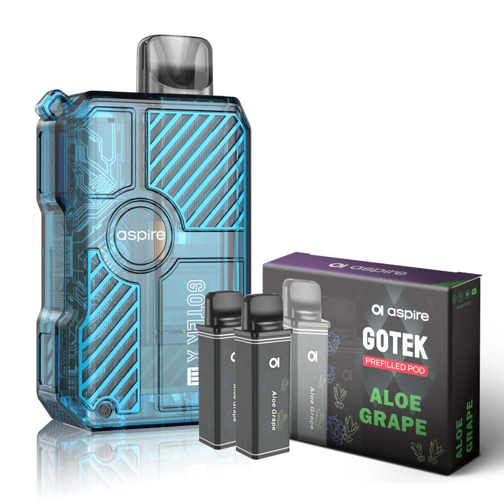 Aspire GOTEK X3 持ち運び シーシャ 電子タバコ ベイプ 使い捨て POD