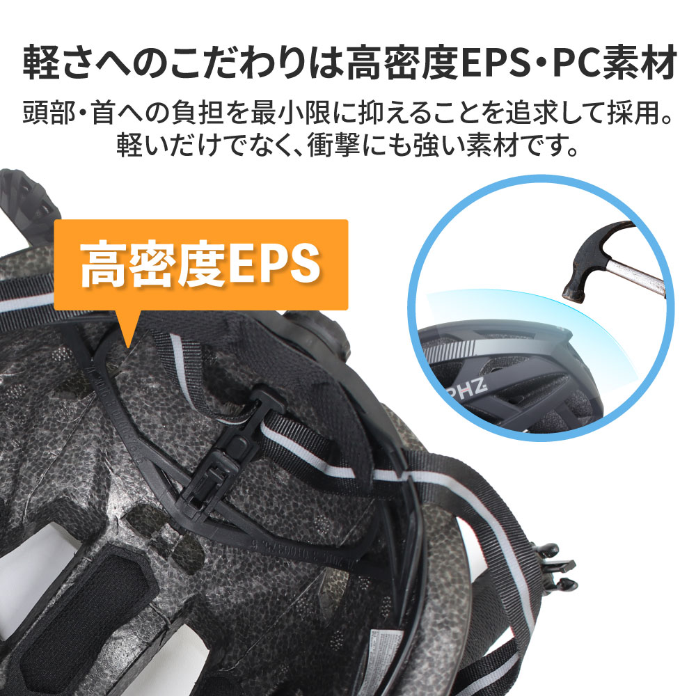 自転車 テールライト ヘルメット テールランプ 男性 女性 大人 Mサイズ