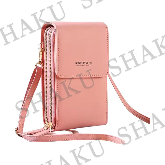 ショルダーバッグ スマホショルダー スマホポーチ 小物入れ 軽い 小さめ 財布 斜めがけ 肩がけ 斜め掛け 肩掛け iphone スマートフォン サコッシュ ポシェット | ブランド登録なし | 01