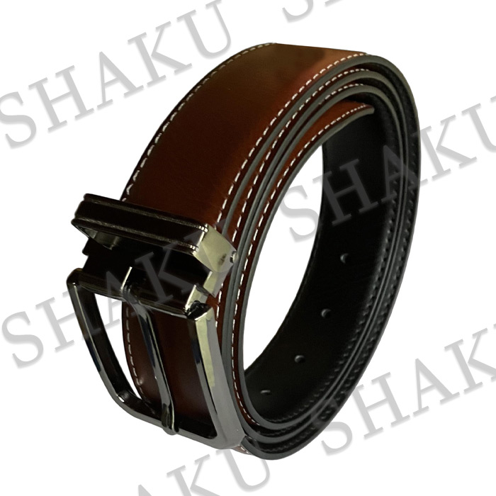 メンズ ベルト 本革 7穴 長さ132cm 幅3.3cm 33mm レザー メンズベルト