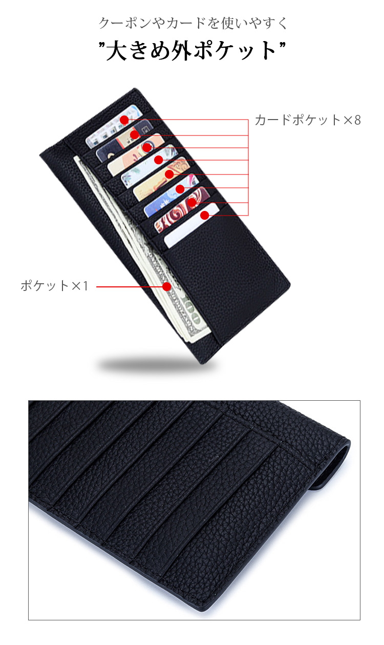 本革/牛革/レディース長財布/レディース/メンズ/長財布/二つ折り財布/スリム長財布/スリム財布/薄い財布/財布/小銭入れ/コインケース/人気/メンズ長財布/ブランド/Lizdays