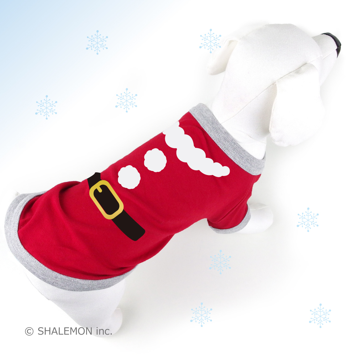クリスマス サンタクロース ( シャレわん 犬用 Tシャツ 変身 サンタ  ) 犬服 犬Ｔ ドッグ ...