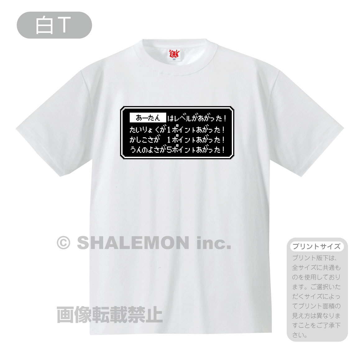 受験 合格祈願 応援 ( 選べる8色 Ｔシャツ 名入れ ○○はレベルがあがった！ ) RPG風 グッズ プレゼント 御守 祈願 絶対合格 サクラサク｜shalemon｜04