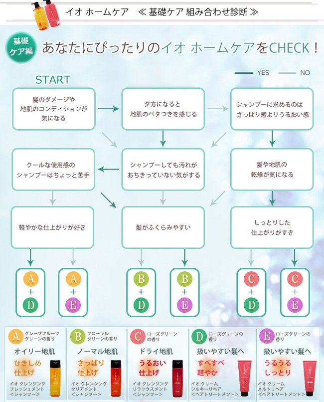 イオ組み合わせ診断（シャンメイクおすすめ）