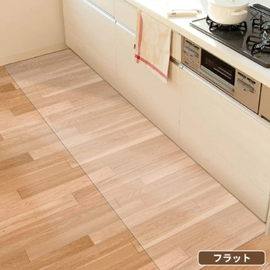 キッチンマット お手入れ簡単 半透明 L字型 フラット 2タイプ クリア 部屋 リビング ペット PVC 厚1.5mm チェアマット カットOK 傷 カビ 防止 撥水 床暖房対応 |  | 02