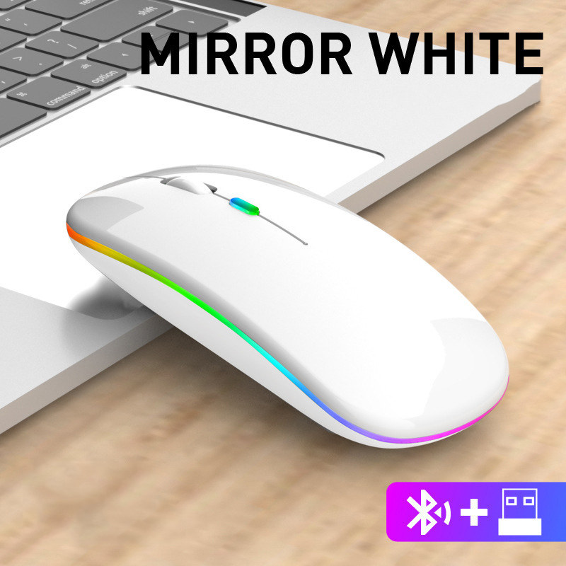 マウス ワイヤレスマウス 無線 充電式 Bluetooth 5.2 LED 光学式 超薄型 ワイヤレス ブルートゥース 高精度 小型 軽量 高感度｜share-21｜04