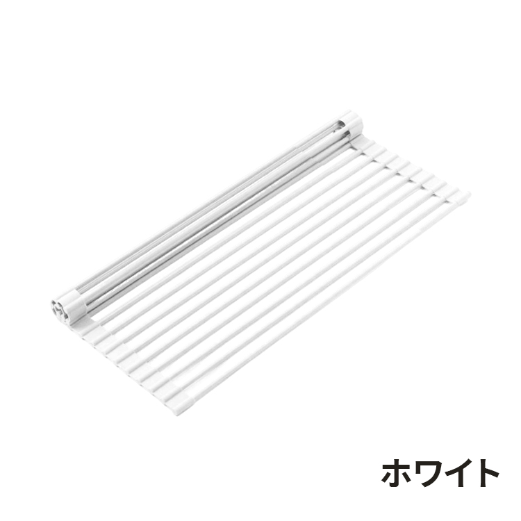 キッチン用品 台所 水切りラック シンク上 折り畳み水切り シリコン ラック カット可能 折りたたみ 錆びにくい耐熱 お手入れ簡単 新生活 抗菌 収納  M L 7色 |  | 01