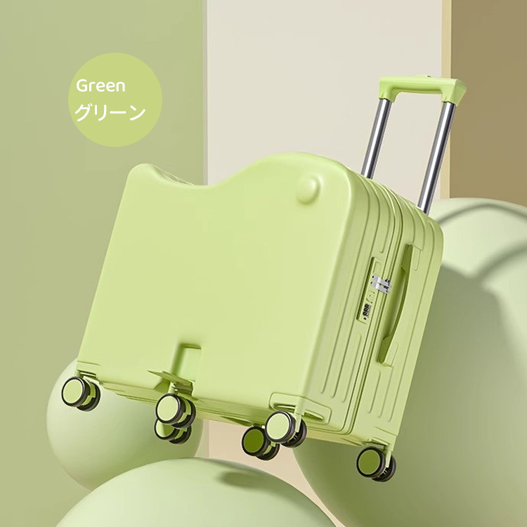 キッズ スーツケース 子供が乗れるスーツケース 家族旅行 六輪子供用 防犯ロック 荷物掛け ステップ付き カップホルダー付き 32L 35L 38L 40L 軽い 静音仕様 |  | 06