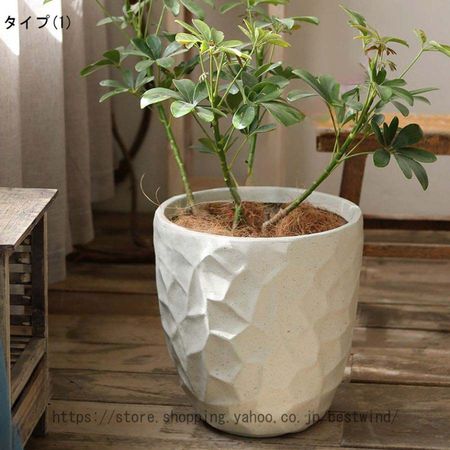 鉢植え 多肉植物鉢 セメント製 北欧 スタイル シンプル 底穴付き アイデア植木鉢 丸形 大型 不規則 鉢ポット 玄関 落地 置物 デパート リビング盆栽 モダン : p212565467637 : 洒落生活
