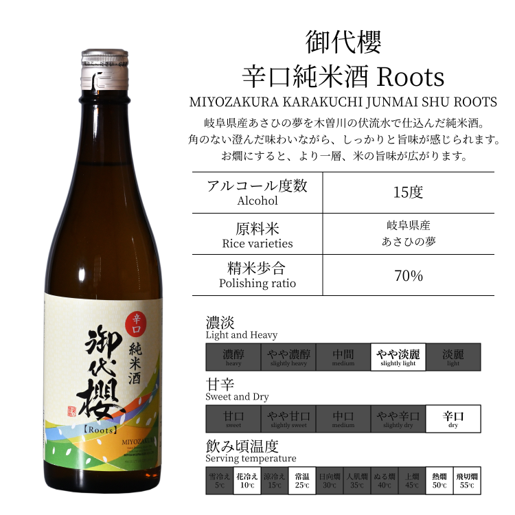 辛口純米酒Roots