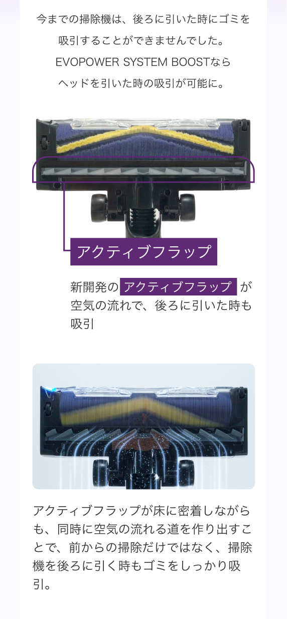 EVOPOWER SYSTEM BOOST コードレススティッククリーナー LC701J