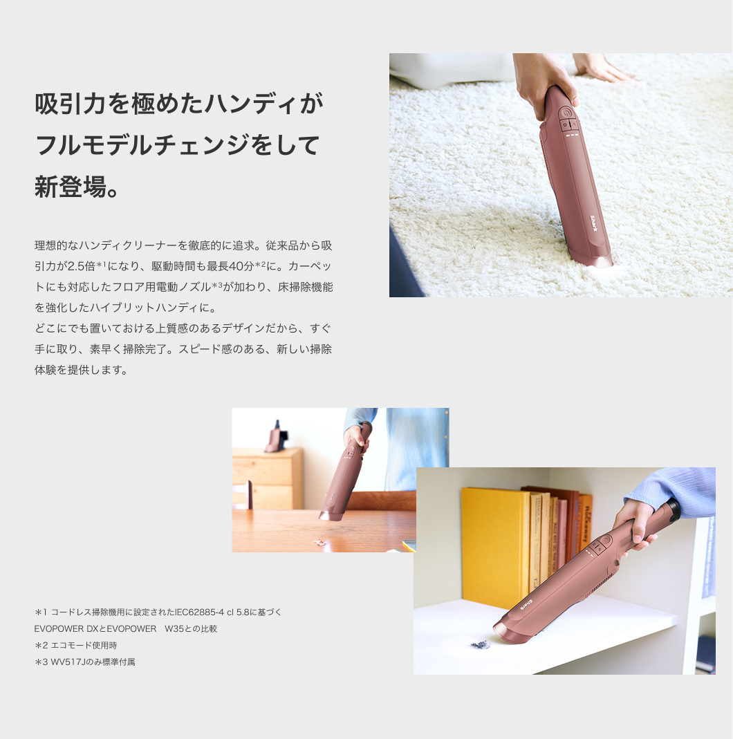 吸引力を極めたハンディがフルモデルチェンジをして新登場。