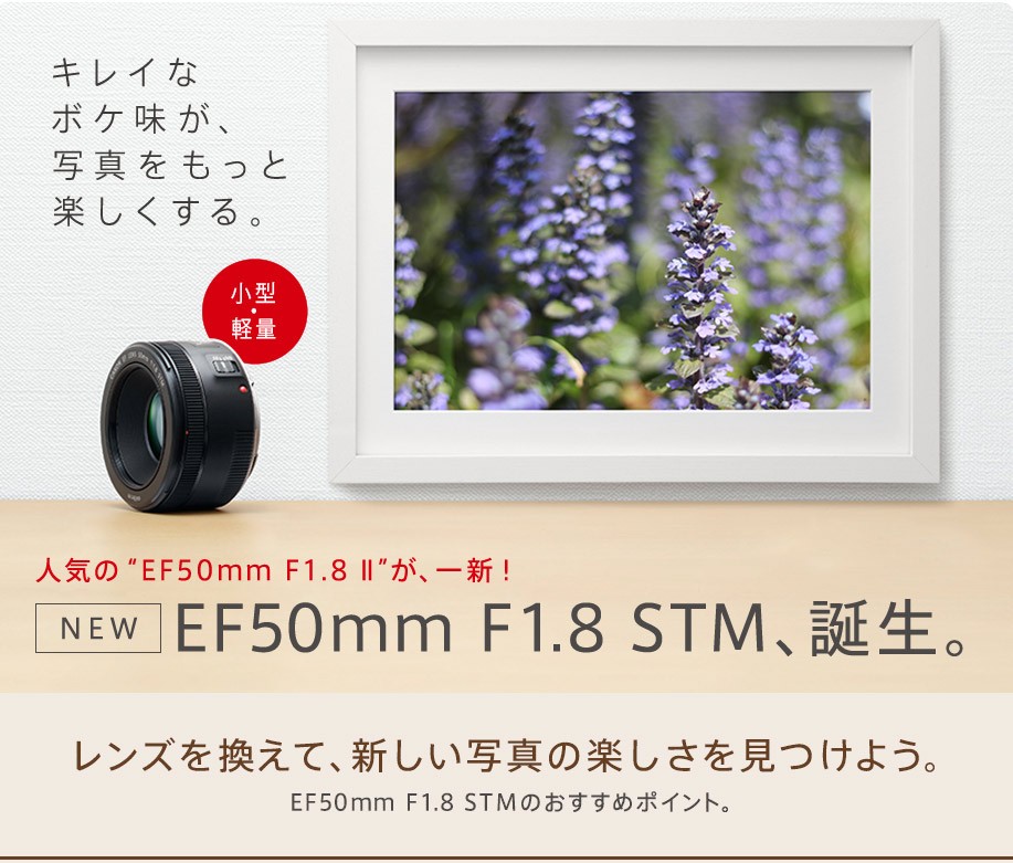 新素材新作 キャノン 単焦点 ボケ味 ii F1.8 EF50mm 軽量 canon - レンズ(単焦点) - alrc.asia