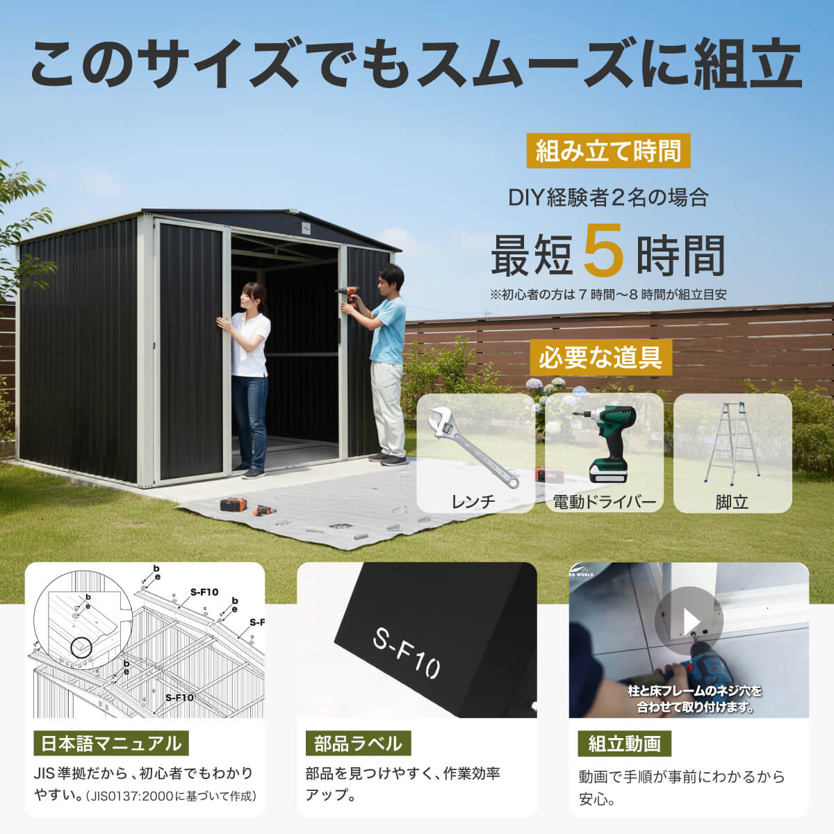 シェッドワールド（SHED WORLD） 【選べる配送】物置 屋外 大型 メタル