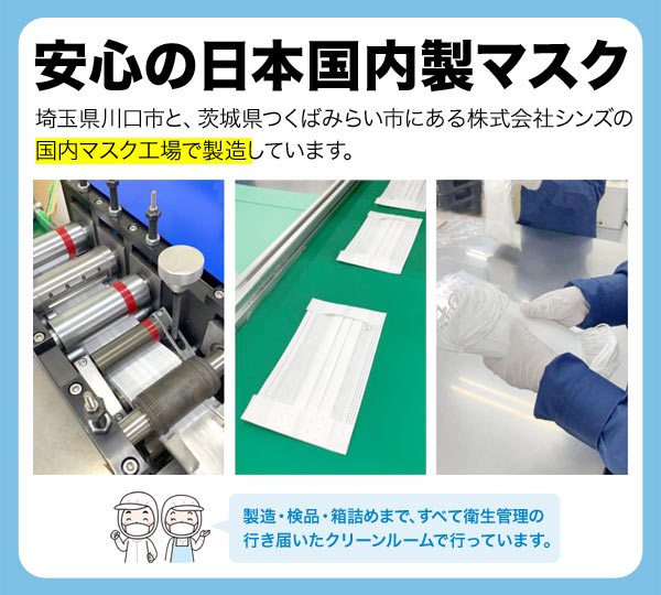 日本製 国産サージカルマスク 全国マスク工業会 快適リラマスク 3層