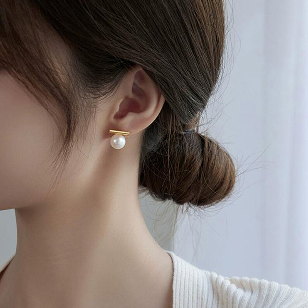 ピアス 金属アレルギー スタッドピアス パールピアス ゴールド
