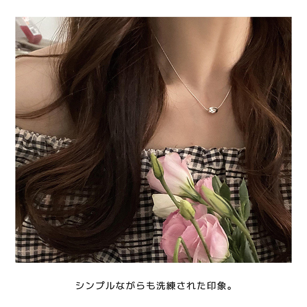 ネックレス 金属アレルギー レディース チェーン ゆがみ チャーム