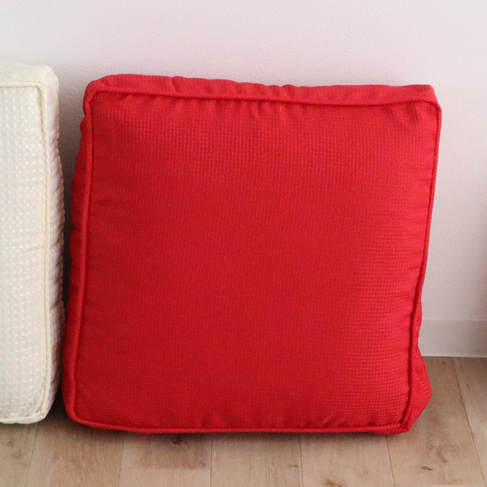 日本製 座布団 クッション ボリューム 満点 45X45 極厚 15 cm 厚 子供