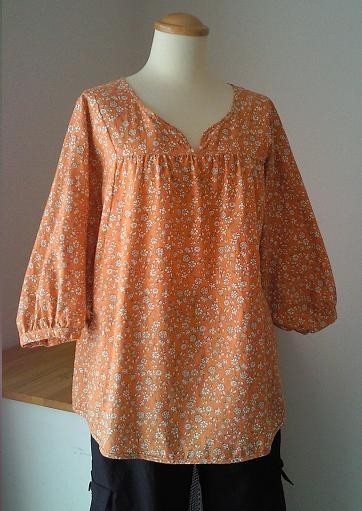 ドルマンスリーブヨークブラウス型紙（フリーサイズ）