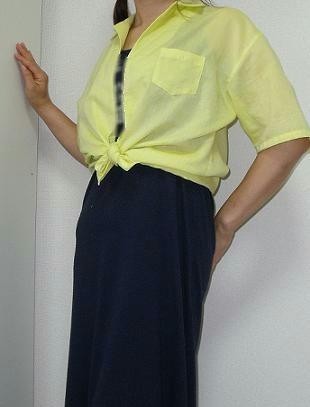 オープンカラーのブラウス型紙(M〜5L)