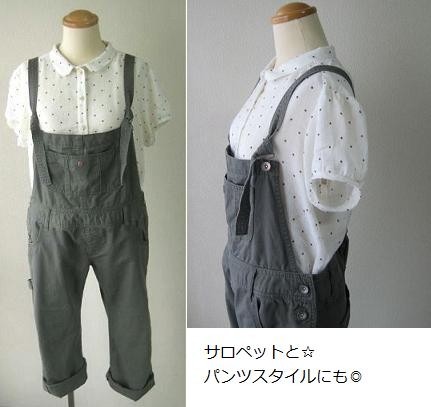 パフスリーブのシャツブラウス型紙（Ｍ〜５Ｌ）