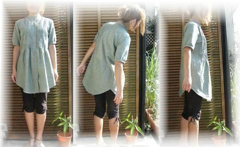 ピンタックシャツチュニック型紙（Ｓ〜５L)A3貼り合わせ