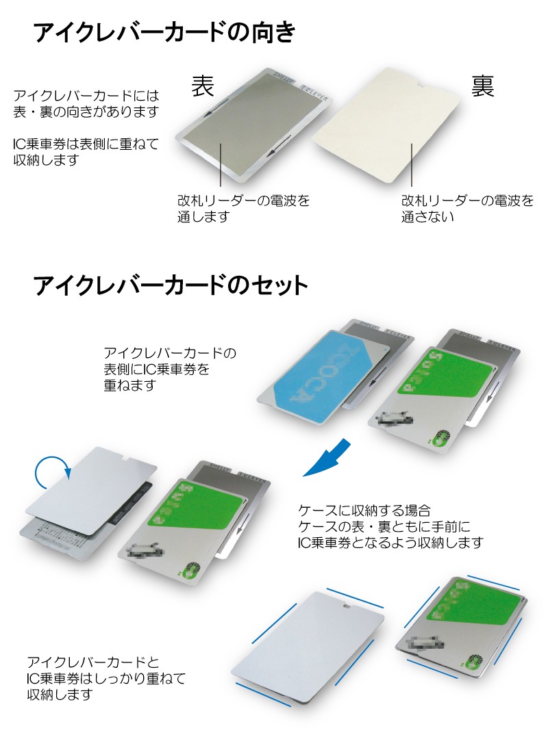 アイクレバーカード IC乗車券 使い分け カード 改札エラー防止 :aicard:シェリーショップ ヤフー店 - 通販 - Yahoo!ショッピング