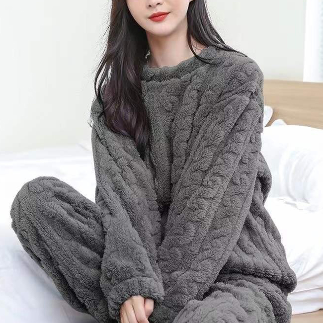 秋冬パジャマ レディース もこもこ 超保温 ルームウェア 上下セット