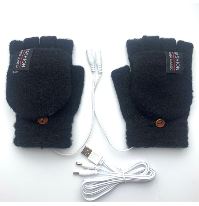防水加熱ミトン 手袋を温める 手袋 ヒーターグローブ スキー用ヒーターグローブ ヒーター手袋 電熱手袋 グローブ USB ヒーター内蔵 ミトン手袋 防寒