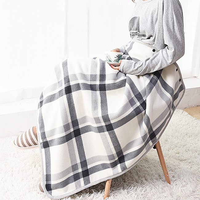 ブランケット ひざ掛け 裏起毛 着る毛布 厚手 暖かい 大判 ポンチョ