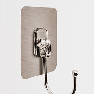 浮かせる収納 超強力 フック シール 10個入り 透明 リモコン マジックホルダー はがせる 賃貸 キッチン お風呂 バスルーム 壁 粘着 引っ掛け 壁掛け 耐荷重5kg | ブランド登録なし | 02
