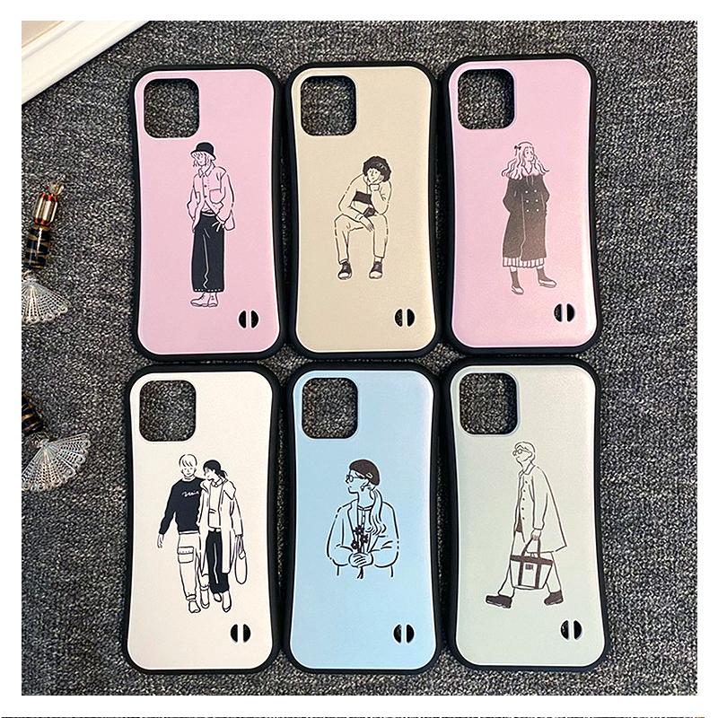 iphone16 ケース 手書き風 韓国 iphone 16 Pro 16e 15 14 ケース 12 13 mini se スマホケース 携帯ケース カバー iface 型 iphone用ケース 抗菌 日本製 | iPhone | 05