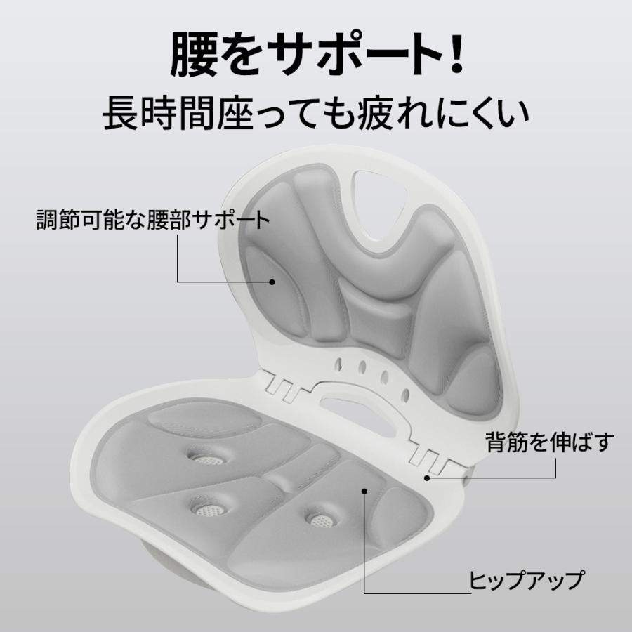 正規品】腰痛・猫背対策 骨盤サポートチェア 回転可能 人間工学 姿勢