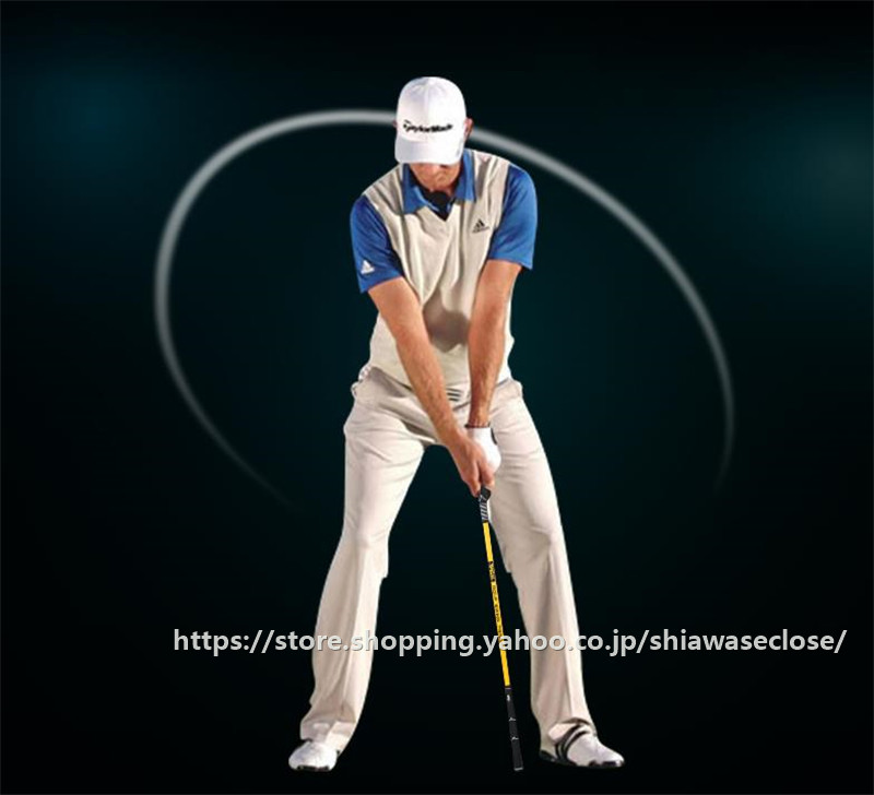 ゴルフ スイングトレーナー 練習器具 ガイドグリップ付 スイング 棒 スティック ゴルフ　ゴルフ練習用品　初心者用