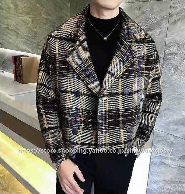 a.v.v チェック柄 ウールチェスターコート A.P.C.｜ウール グレンチェック チェスターコート “MANTEAU