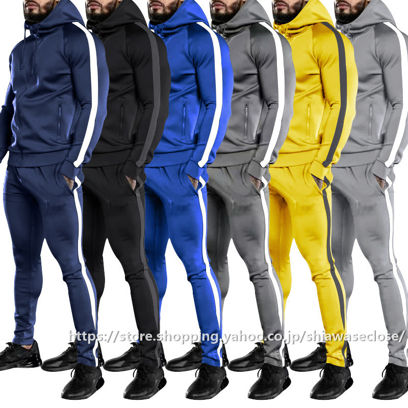 【お気にいる】 ジャージ メンズ 長袖 スウェット上下 セットアップ 上下セット Clothing