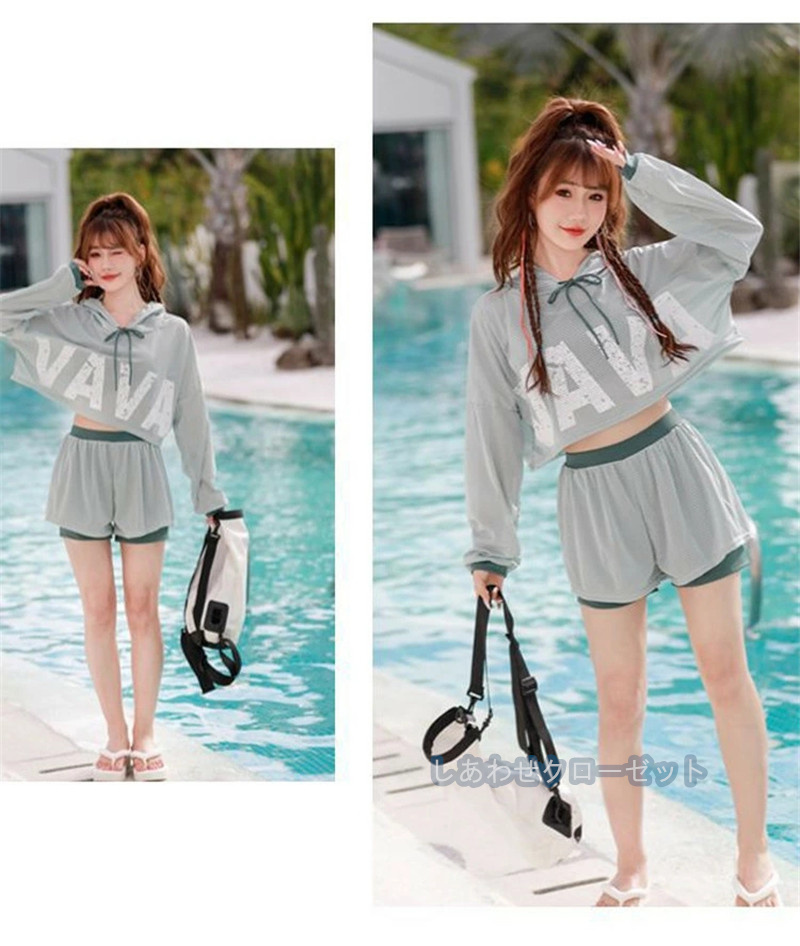 水着 ビキニ セパレート ラッシュガード 3点セット レディース 水着3点セット♡レディース セパレート ラッシュガード
