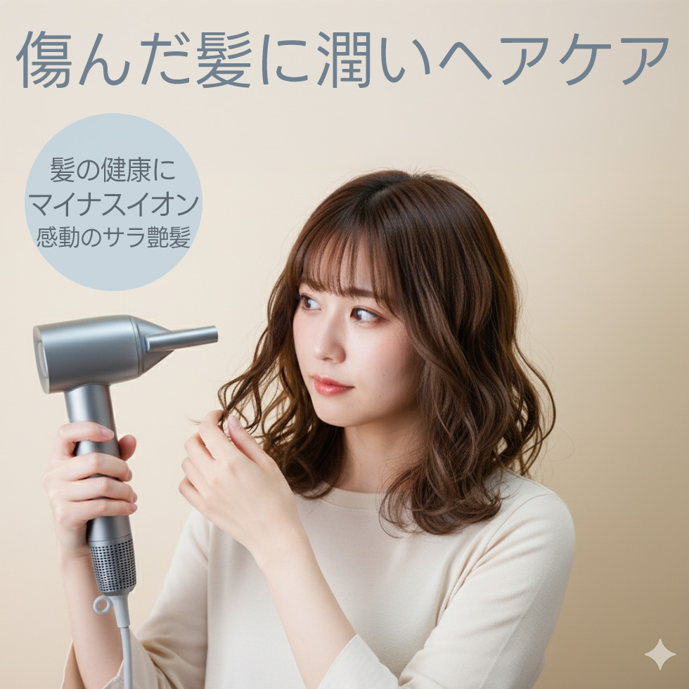 ドライヤー 速乾 ヘアドライヤー 大風量 マイナスイオン ヘアケア 4