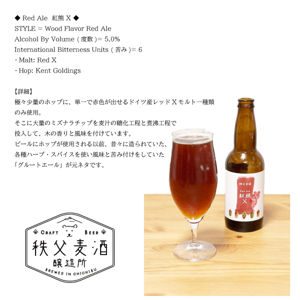 ギフト 秩父麦酒醸造所 レッドエール 紅熊X クラフトビール キンキンに