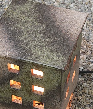 信楽焼 庭園灯 和風照明 陶器照明 照明 行燈 あんどん ガーデンライト