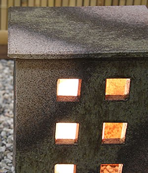 信楽焼 庭園灯 和風照明 陶器照明 照明 行燈 あんどん ガーデンライト