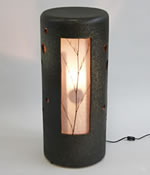 信楽焼 風の水琴洞夢 月うさぎ 癒しのあかりと風鈴の音色が幻想的な