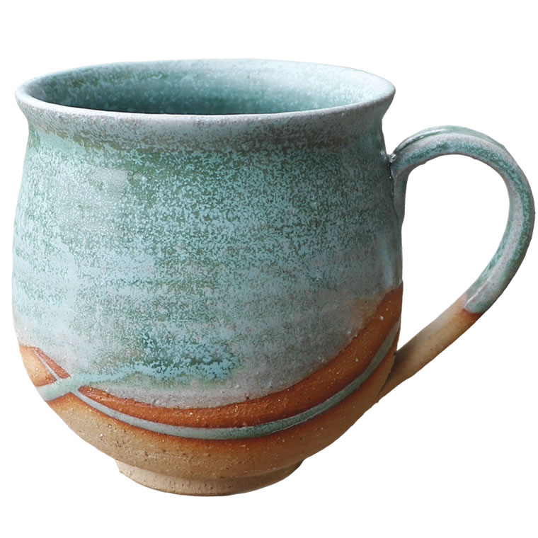 信楽焼 マグカップ 500cc（満水時）大容量 陶器 和風 コップ 大きい
