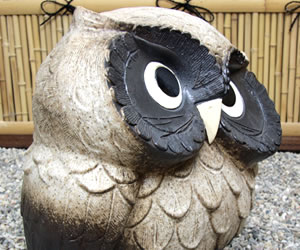 信楽焼 ふくろう 陶器 フクロウ 置物 かわいい おしゃれ ギフト 玄関