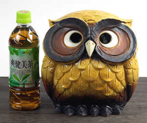 信楽焼 ふくろう 陶器 フクロウ 置物 かわいい おしゃれ ギフト 玄関