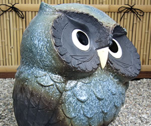 信楽焼 ふくろう 陶器 フクロウ 置物 かわいい おしゃれ ギフト 玄関